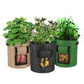 Promotion outil de jardin extérieur double sac de culture de légumes 5 gallons